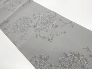 綴れ華紋に花唐草模様織出し名古屋帯